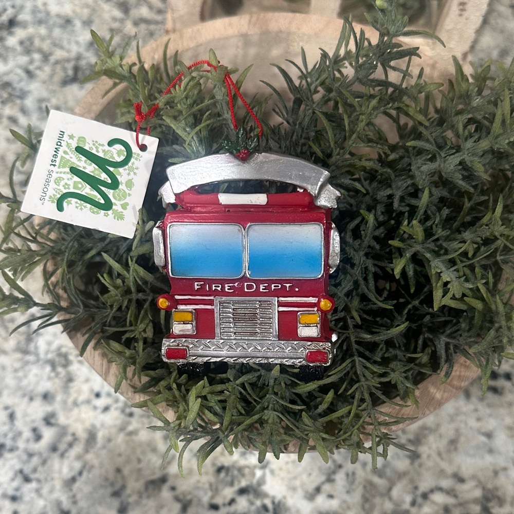 Fire Department Ornament- NWT